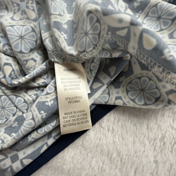 Max Studio Womens Short Sleeve Geometric Print Shift Dress Large Stretch New $98 - Picture 5 of 9